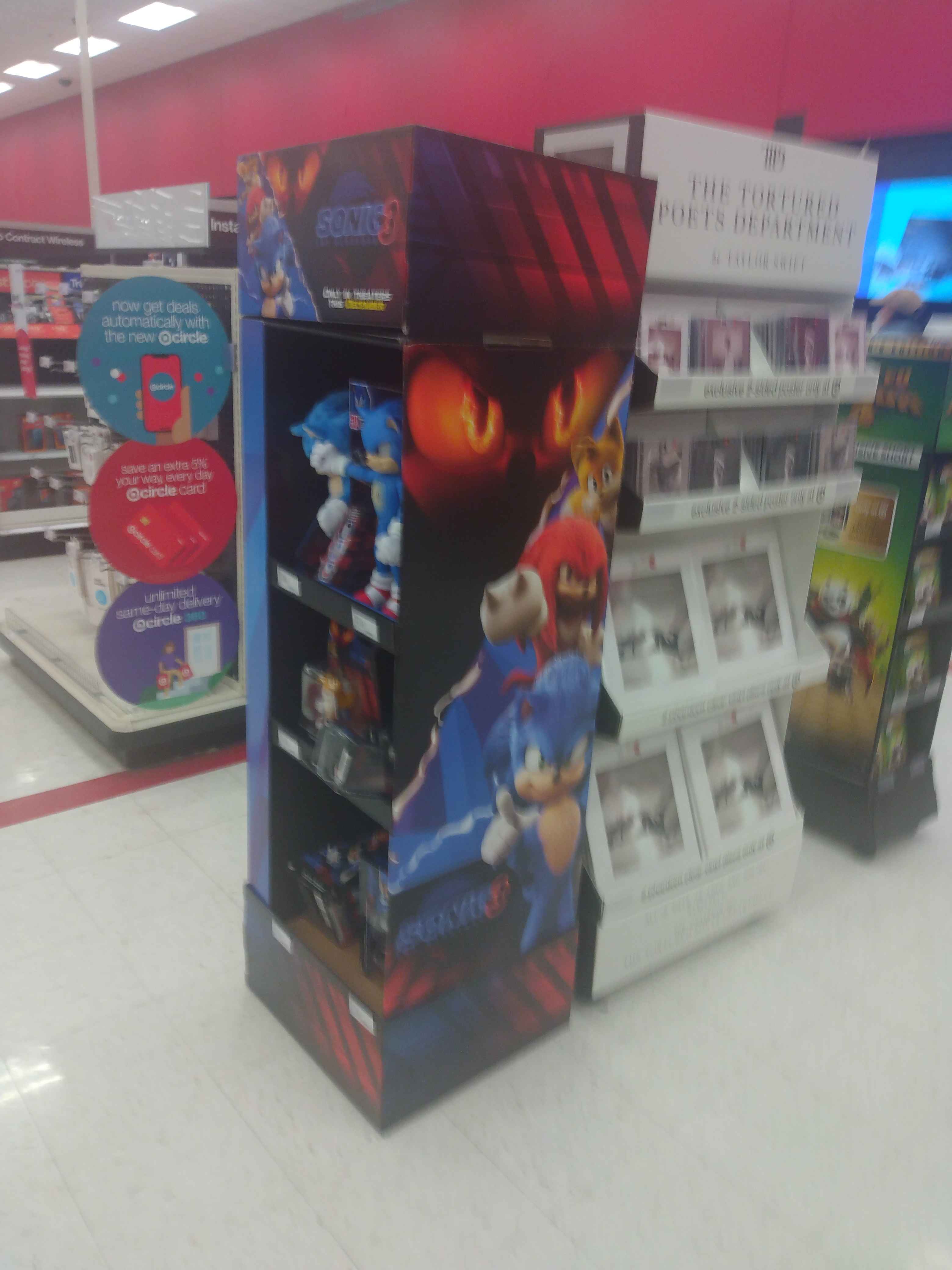 Sonic 3 Display at Target